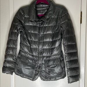 Herno Gray Goose Down Puffer Jacket